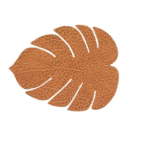 8er Spar-Set Lind DNA Monstera Leaf Hippo Glasuntersetzer - nature - 14x12 cm