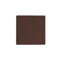 8er Spar-Set Lind DNA Square Nupo Glasuntersetzer - dark brown - 10x10 cm