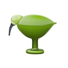 iittala Birds by Toikka Glasfigur - Grüner Ibis - 205x165 mm