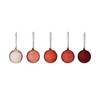 Iittala Glaskugel 5-Set - red - Ø 8 cm - Höhe 9, 5 cm