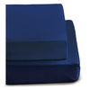 IRISETTE MERKUR Spannbettlaken aus Flanell - indigo - 90-100x200 cm