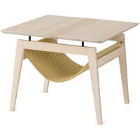Labbvenn KIKKO Tisch mit Katzenbett - honey - 60x60x47 cm