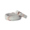 LABONI AMICI Hundehalsband - light grey - Umfang 33-38 cm - Länge 45 cm - Breite 2, 4 cm