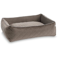 LABONI CLASSIC OXFORD Design-Hundebett - stone - 112 x 95 x 25 cm