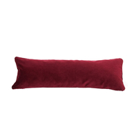 LABONI ELEGANCE WEICHES SAMT TIERKISSEN MIT FÜLLUNG - Burgundy - 75x25 cm - Höhe 15 cm