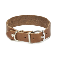 LABONI GIRO Hundehalsband - mokka - Umfang 37-42 cm - Länge 50 cm - Breite 3, 5 cm