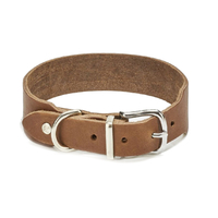 LABONI GIRO Hundehalsband - mokka - Umfang 41-46 cm - Länge 55 cm - Breite 3, 5 cm