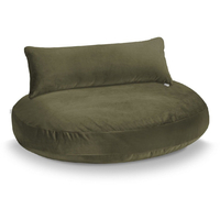 LABONI LUNA LOUNGE-KISSEN FÜR HUNDE - Olive Green - 90x65 cm - Höhe 20 cm