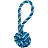 LABONI MINI Schleuderball für Hunde - blau - 6x6x13 cm