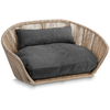 LABONI VOGUE TUDOR Design-Hundebett - natur-anthrazit - 110x74x48 cm