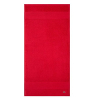Lacoste LECROCO Bio-Gästetuch - Rouge - 40x60 cm