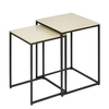 Lambert Amaya Beistelltisch - Set - schwarz/natur - Set 35x35x48cm / 40x40x52 cm