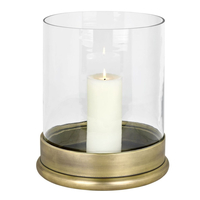 Lambert Bao Windlicht groß - bronze - Höhe 33 cm - Ø 26, 5 cm