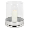Lambert Bao Windlicht groß - nickel - Höhe 33 cm - Ø 26, 5 cm