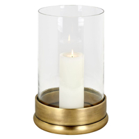 Lambert Bao Windlicht klein - bronze - Höhe 35, 5 cm - Ø 21, 5 cm