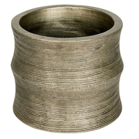 Lambert Cobano Gefäß - silber - Höhe 23 cm - Ø 27 cm