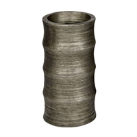 Lambert Cobano Gefäß/Übertopf - silber - Höhe 48 cm - Ø 24 cm