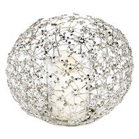 Lambert Euora Windlicht - silberfarben - Höhe 23 cm Ø 28 cm