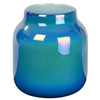 Lambert Ferrata Vase - arctic blue metallic - Höhe 24, 5 cm - Ø 22 cm
