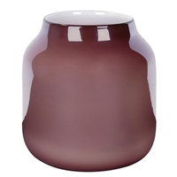 Lambert Ferrata Vase - bordeaux metallic - Höhe 24, 5 cm - Ø 22 cm