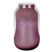 Lambert Ferrata Vase - bordeaux metallic - Höhe 29 cm - Ø 16 cm