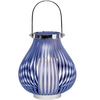 Lambert Helen Laterne - blau - Höhe 24 cm - Ø 24 cm,  Höhe mit Griff 38 cm