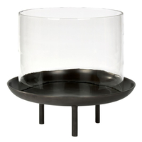 Lambert Isumi Windlicht - graphit - Höhe 36 cm - Ø 31 cm