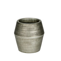 Lambert Kamara Gefäß/Übertopf - silber - Höhe 34 cm - Ø 27 cm
