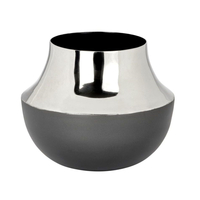 Lambert Kaya Gefäß/Vase - anthrazit nickel - Höhe 21 cm - Ø 24, 5 cm