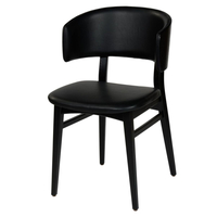 Lambert Leander Stuhl - 2er Set - schwarz - 50x55cm,  Höhe: 82 cm