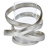 Lambert Lombardo Windlicht - alu - Höhe 28 cm