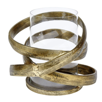 Lambert Lombardo Windlicht - bronze antik - Höhe 28 cm