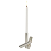 Lambert Mika Kerzenleuchter - silber matt - Höhe 13 cm