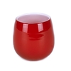 Lambert Pisano Windlicht - rot - Höhe 10 cm - Ø 10 cm