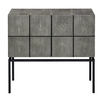 Lambert Ray Sideboard - grauschwarz/schwarz - Top 80x40x40 cm - Höhe gesamt 75 cm