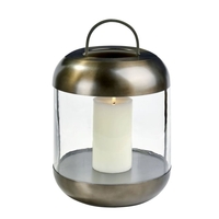 Lambert Sala Laterne - dunkel bronze - Höhe 35 cm - Ø 23 cm