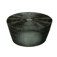 Lambert Thoban Couchtisch - natur/anthrazit - Höhe 42 cm - Ø 91 cm