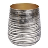 Lambert Twister Windlicht/Gefäß - antik nickel - Höhe 17 cm