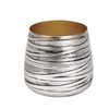 Lambert Twister Windlicht/Gefäß - antik nickel - Höhe 9, 5 cm