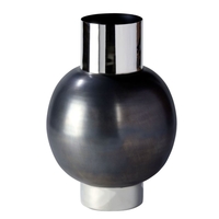 Lambert Uruma Gefäß/Vase - anthrazit nickel - Höhe 61 cm - Ø 40 cm