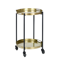 Lambert Valetto Servierwagen/Barwagen - bronze antik - Höhe 63 cm - Ø 44 cm