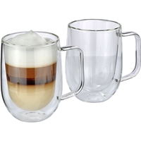 Latte Macchiato-Glas 2er-Set - glas - 2 x 300 ml