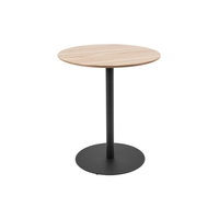 LEITMOTIV Dot Beistelltisch - black-oak - Höhe 45 cm - Ø 40 cm