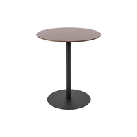 LEITMOTIV Dot Beistelltisch - black-walnut - Höhe 45 cm - Ø 40 cm