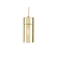 Leitmotiv LAX Pendelleuchte - gold - Höhe 24, 5cm - ø 12cm