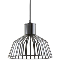 Leitmotiv Lignes Wide Pendelleuchte - schwarz - Höhe 14, 3 cm - Ø 24 cm