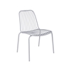 Leitmotiv LINEATE Outdoor Stuhl - 2er-Set - grau - 43x43x84 cm
