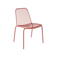 Leitmotiv LINEATE Outdoor Stuhl - 2er-Set - lehmbraun - 43x43x84 cm