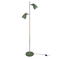 Leitmotiv Mingle Stehlampe wood - green/wood - Ø 12 cm - Höhe 152 cm