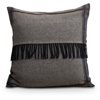 Lexington Argyle Wool Sham Deko-Kissenhülle - gray - 50x50 cm